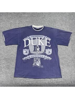 Vintage 1993 University Of Duke Blue Devils Academic Excellence T-Shirt XL RARE